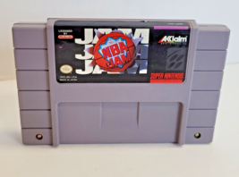 NBA Jam Super Nintendo SNES (1992, Acclaim) Tested &amp; Working Authentic - £11.86 GBP