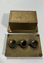 American Products Outlet Box 3 Hole Brass Cover Swim Pool Junction Box 3881 - $48.90