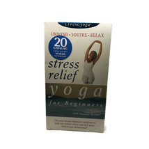 Living Yoga Stress Relief For Beginners VHS 20 Minute Fitness Workout Re... - £9.56 GBP