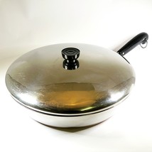 Revere Ware 1801 12&quot; Skillet with Lid Pre 1968 Copper Bottom 2 Screw Han... - $1,119.69 MXN