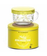 Ritzenhoff My Moment - Yellow tea glass mug with lid and coaster 0,4Lt /... - £35.37 GBP