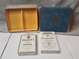 Set of 2 Redi-Slip Playing Cards Walker&#39;s Deluxe Bourbon/Canadian Club Whisky - £17.73 GBP