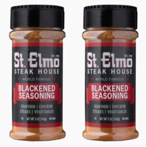 St. Elmo World Famous Steak House Blackened Seasoning , 2-Pack 5.0 oz. B... - £22.11 GBP