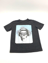 PS Aeropostale Boys 4 T Shirt Skull Live Life Loud Gray Play Toddler Clothes - £8.69 GBP