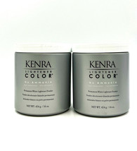 Kenra Lightener Color No Ammoinia Permanent White Lightener Powder 16 oz-2 Pack - £59.14 GBP