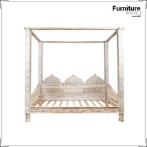 Furniture BoutiQ Handcarved Canopy Daybed - £3,266.90 GBP