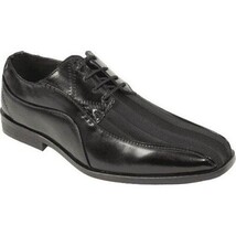 Mens AFTER MIDNIGHT Formal Stage Prom Award Tux shoes Satin 2 Tone 7925 Black image 5
