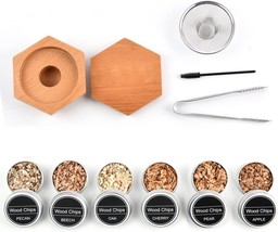 Cocktail Smoker Kit,Six Flavors of Wood Smoker Chips Bourbon/Wiskey  (NO Butane) - £15.28 GBP