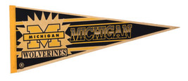 Vintage University Of Michigan Pennant Wolverines Blue Wincraft - £14.60 GBP