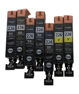Authentic Canon 226 INK Black &amp; 226 Yellow ONLY 7 Pack Genuine OEM Real - $46.03 CAD
