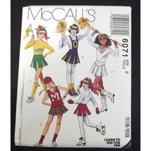 McCall 6071 Girl Cheerleading Costume Size 8 Uncut 1992 - £4.81 GBP