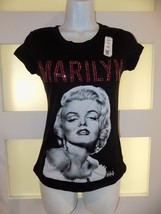 Marilyn Monroe Hollywood Legends SS Black T-Shirt Size S (3/5) Women&#39;s NEW - £15.75 GBP