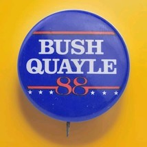 Bush Quayle 1988 Pin Button Pinback Presidential Election USA 88 Vintage... - £9.99 GBP