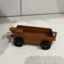 Vintage Fisher Price Little People 1984 Zoo Brown Trailer Replacement Part Piece - £9.14 GBP