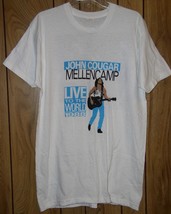 John Cougar Mellencamp Concert Tour Shirt Vintage 1988 Live To The World X-Large - £129.74 GBP