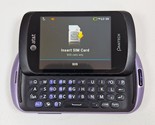 Pantech Swift P6020 Black/Purple Keyboard Slide Phone (AT&amp;T) - £23.37 GBP