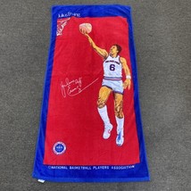 Philadelphia 76ers Julius Erving Doctor J NBA VTG Red Beach Towel 60.5” x 30” - £37.16 GBP