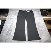 Dickies Pants Womens L Black Flare Pull On Unisex Scrub Medical Uniform ... - $18.69