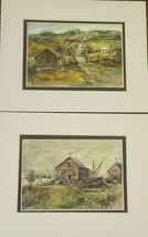 Set of Two (2) Matted Framed Painted Prints ~ Wallace Lawson Pictures ~ ... - £47.13 GBP