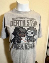 Funko Pop! Star Wars Death Star T-Shirt Exclusive Gray Size Xl Vader Vs Kenobi - £10.46 GBP
