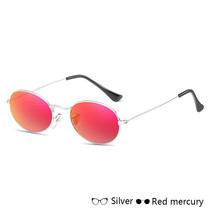 Fashion Women Sunglasses Famous Oval Sun Glasses Luxury Brand Metal Round Frames - £11.98 GBP