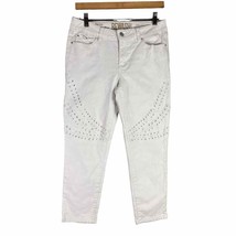 Rewash Jeans Pants Size 11 Womens White Denim Stretch Casual Solid Flat Lace - £15.87 GBP