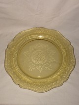 Vintage Federal Patrician/Spode Depression Amber Cake Plate 11&quot; - $29.40