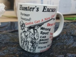 Vintage Hunters Excuse Coffee Mug- Always Be Ready With A Reason You Missed - £9.47 GBP