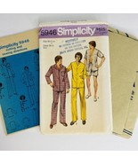 Vintage Simplicity Sewing Pattern Mens Pajamas Medium B Chest 38 40 Butt... - £7.86 GBP