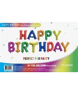 16&quot; Multicolor Foil Balloons Happy Birthday Banner Decoration Events Party - €13,45 EUR
