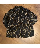 Apt. 9 Ladies Size Medium Novelty Necklace Chain Print Silky Sleep Shirt - $214.77 MXN