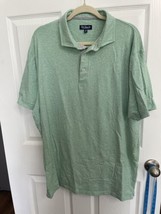 Fish Hippie Polo Shirt Mens 2XL XXL Green Heathered Preppy Golfing Collared - £16.69 GBP