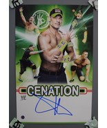 John Cena WWE Poster Signed by John Cena 11x17 - £52.72 GBP