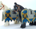 Lego Castle Knights Kingdom Horse Barding King Leo 6091 6095 Lot 2 - £20.18 GBP