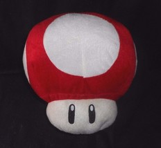10" Nintendo Mario Bros 2008 Japan Red Mushroom 1-UP Stuffed Animal Plush Toy - $27.55