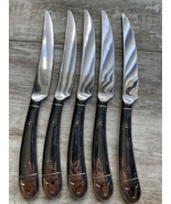 5 Piece Stainless Steel Steak Knives WMF Steer Bull Longhorn - £15.72 GBP