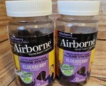 2x AIRBORNE ELDERBERRY Immune Support GUMMIES 50ct Exp 11/24 - $17.35