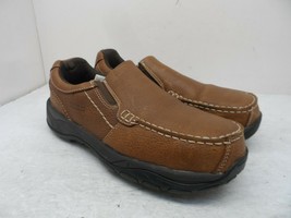 Rockport Men&#39;s Slip-On Extreme Light RK6748 Work Shoes Brown Leather Size 8.5W - $60.55