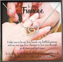 Future Wife Fiance Gift Promise to Fiancee Inseparable Love Pendant 18k Rose Gol - £43.32 GBP