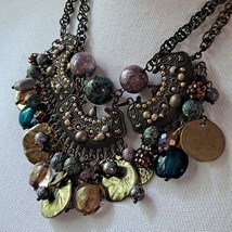 Vintage Boho/Tribal Statement Bibb Necklace - £23.35 GBP