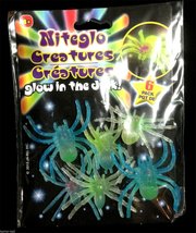 Arachnophobia Glow Tarantula Spiders Toy Halloween Horror Prop Decoration-6p Set - £2.34 GBP