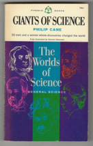 Philip Cane GIANTS OF SCIENCE First Thus 1962 Paperback 51 Persons &amp; Dis... - £8.80 GBP