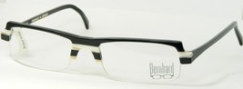 Bernhard Flex N Black /WHITE Tan Grey Handmade Unique Eyeglasses 52-18-145mm - £104.65 GBP