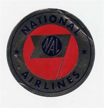 National Airlines Silver Metallic Luggage Sticker  - £9.34 GBP