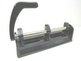 Vintage ACCO Model 350 Three Hole Paper Punch Heavy Duty Slide Guide Lever WORKS - £19.20 GBP