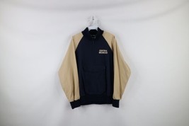 Vintage 70s Mens Small Central Michigan University Half Zip Pullover Jacket - £35.19 GBP