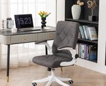Home Office Chair: Ergonomic Lumbar Support, Flip-Up Armrests, Comfortable - £142.47 GBP