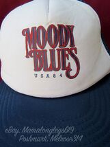 RARE Vintage Moody Blues Band USA Tour 1984 Mesh Snapback Trucker Hat Ca... - $54.45