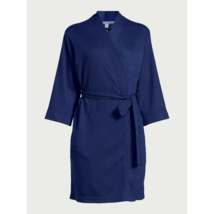 Joyspun Women&#39;s SIZE 3X 22W-24W Waffle Knit Wrap Robe, Color BLUE NWT - £19.43 GBP