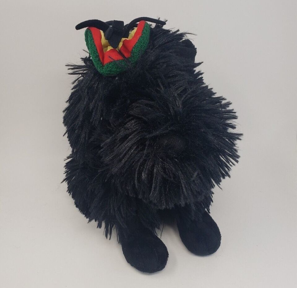 DISNEY STORE RASTA DOG SANTA PAWS BLACK PUPPY CHRISTMAS STUFFED ANIMAL PLUSH Item image 2